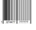 Barcode Image for UPC code 1874477777777