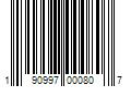 Barcode Image for UPC code 190997000807