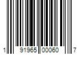 Barcode Image for UPC code 191965000607