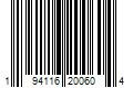 Barcode Image for UPC code 194116200604