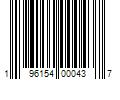 Barcode Image for UPC code 196154000437