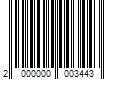 Barcode Image for UPC code 2000000003443