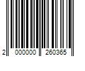 Barcode Image for UPC code 2000000260365