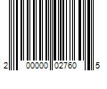 Barcode Image for UPC code 200000027605