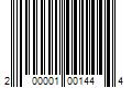 Barcode Image for UPC code 200001001444