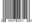 Barcode Image for UPC code 200007203118