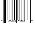 Barcode Image for UPC code 200015033837