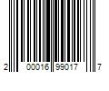 Barcode Image for UPC code 200016990177