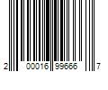 Barcode Image for UPC code 200016996667