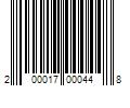 Barcode Image for UPC code 200017000448