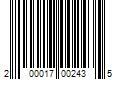 Barcode Image for UPC code 200017002435