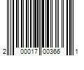 Barcode Image for UPC code 200017003661