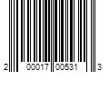 Barcode Image for UPC code 200017005313