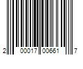 Barcode Image for UPC code 200017006617