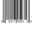 Barcode Image for UPC code 200017050313