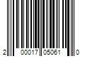 Barcode Image for UPC code 200017050610