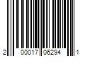 Barcode Image for UPC code 200017062941