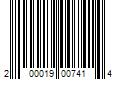 Barcode Image for UPC code 200019007414