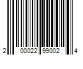 Barcode Image for UPC code 200022990024