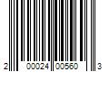 Barcode Image for UPC code 200024005603