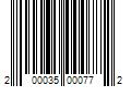 Barcode Image for UPC code 200035000772