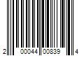 Barcode Image for UPC code 200044008394