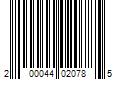 Barcode Image for UPC code 200044020785