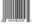 Barcode Image for UPC code 200044022581