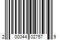 Barcode Image for UPC code 200044027579