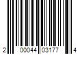 Barcode Image for UPC code 200044031774