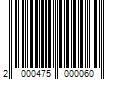 Barcode Image for UPC code 2000475000060