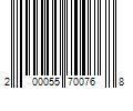 Barcode Image for UPC code 200055700768