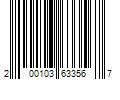 Barcode Image for UPC code 200103633567