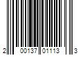 Barcode Image for UPC code 200137011133