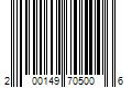 Barcode Image for UPC code 200149705006