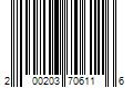 Barcode Image for UPC code 200203706116