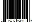 Barcode Image for UPC code 200310005119