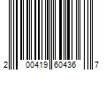 Barcode Image for UPC code 200419604367