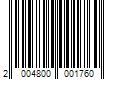 Barcode Image for UPC code 2004800001760