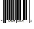 Barcode Image for UPC code 200602018018