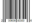 Barcode Image for UPC code 200609803006