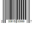 Barcode Image for UPC code 200615009997