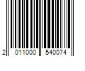 Barcode Image for UPC code 2011000540074