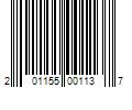 Barcode Image for UPC code 201155001137