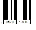 Barcode Image for UPC code 2016000123005