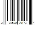 Barcode Image for UPC code 202500001734