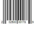 Barcode Image for UPC code 202500001789