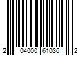 Barcode Image for UPC code 204000610362