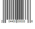 Barcode Image for UPC code 204400000336