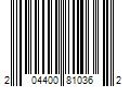 Barcode Image for UPC code 204400810362